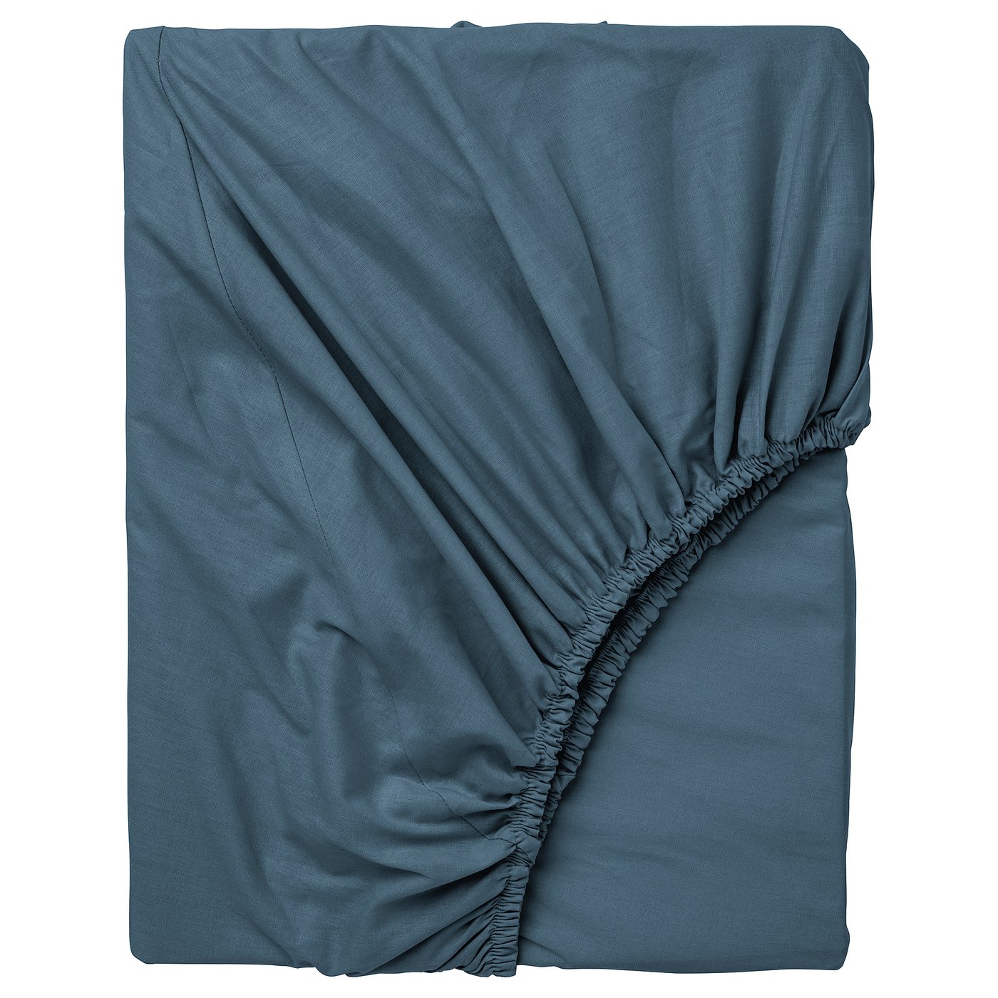 DVALA Fitted sheet, blue, 180x200 cm (71x79 ")