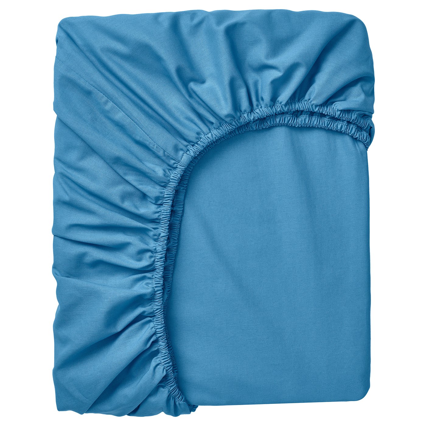 DVALA Fitted sheet, blue, 140x200 cm (55x79 ")