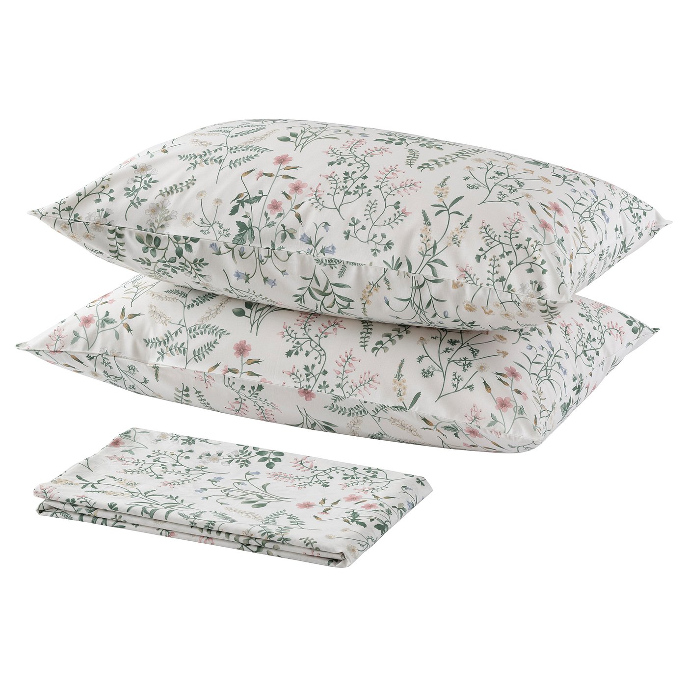 TIMJANSMOTT Flat sheet and 2 pillowcase, 240x260/50x80 cm (94x102/20x31 ")