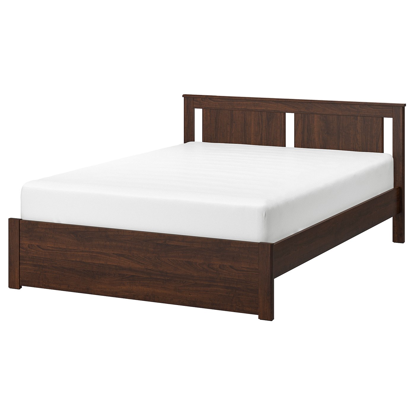 SONGESAND Bed frame, brown/Luröy, 160x200 cm (63x78 3/4 ")