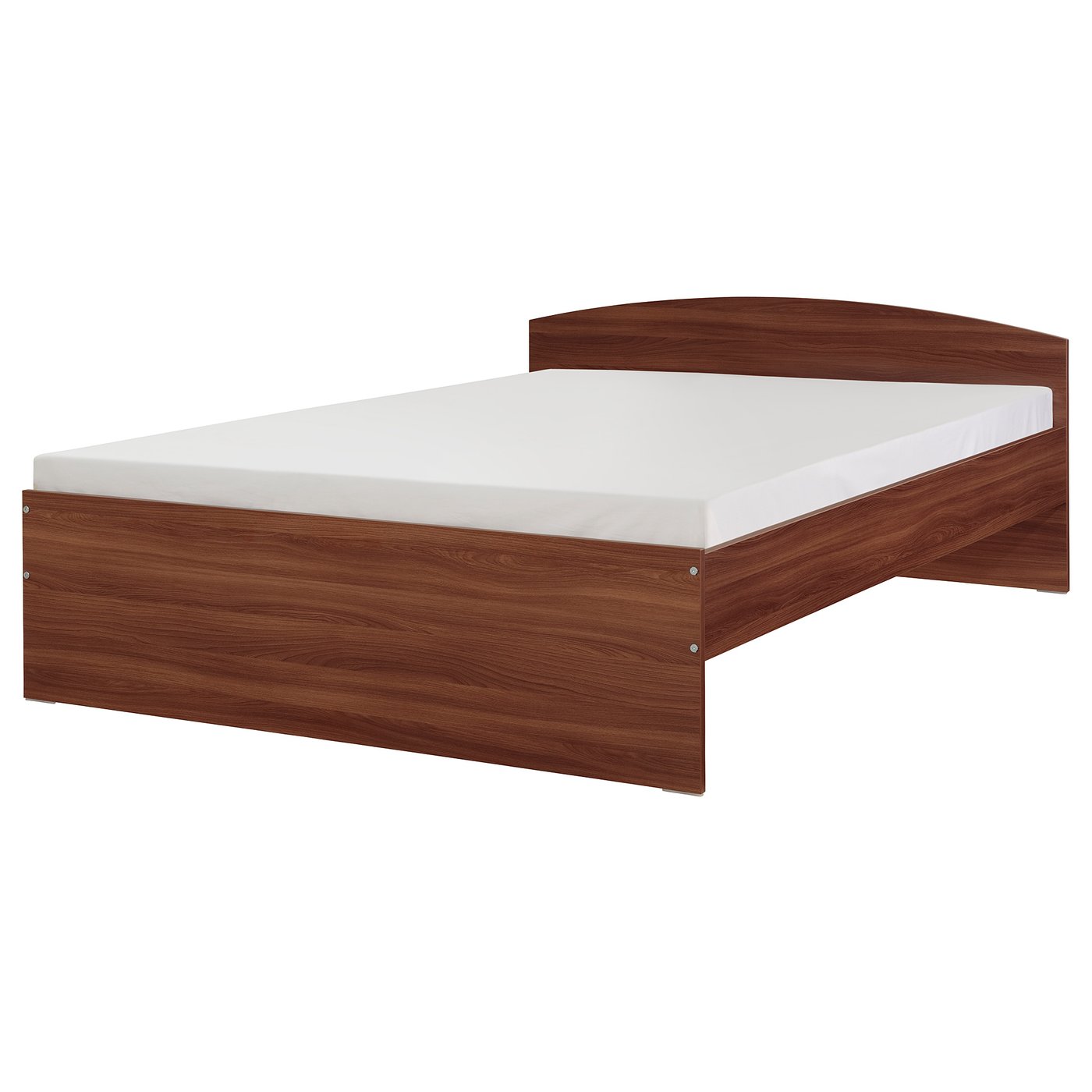 NODELAND Bed frame, medium brown, 160x200 cm (63x78 3/4 ")