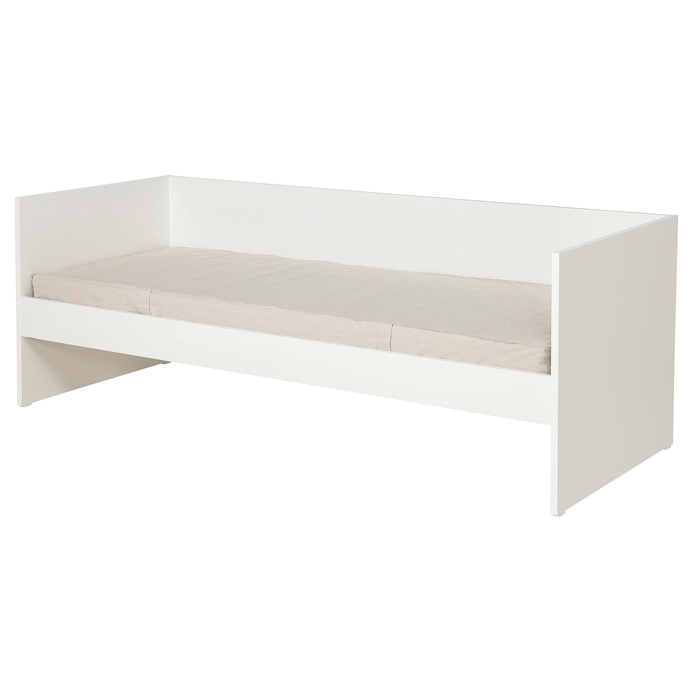 VIHALS Day-bed with 1 mattress, white/Vannareid extra firm, 80x200 cm (31 1/2x78 3/4 ")