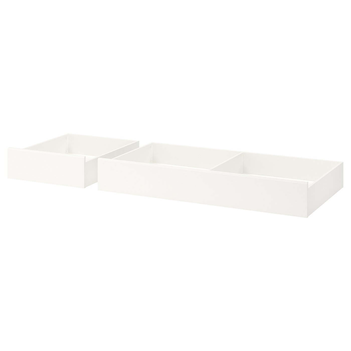 SONGESAND Bed storage box, set of 2, white, 200 cm (78 3/4 ")
