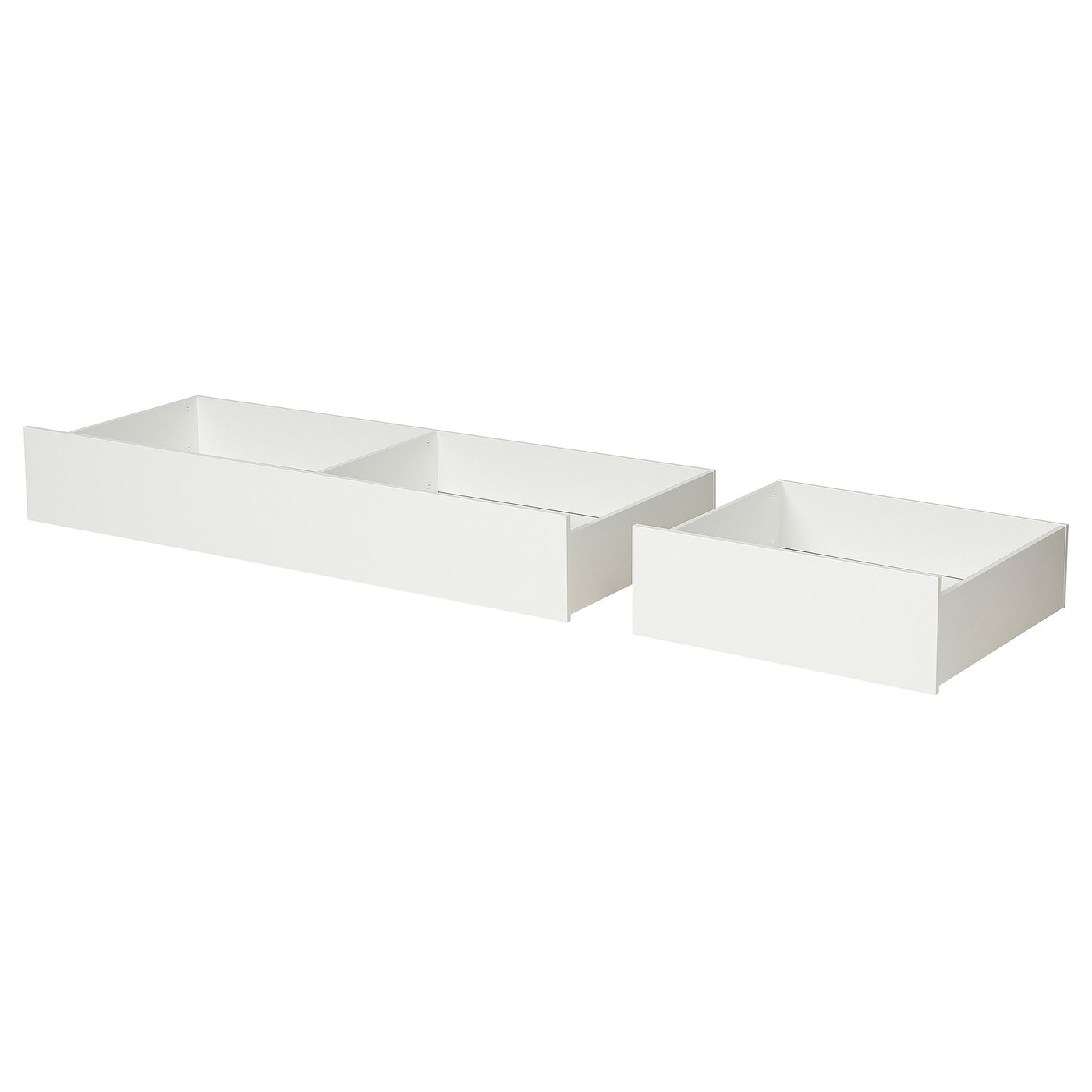 VIHALS Bed storage box, set of 2, white, 200 cm (78 3/4 ")