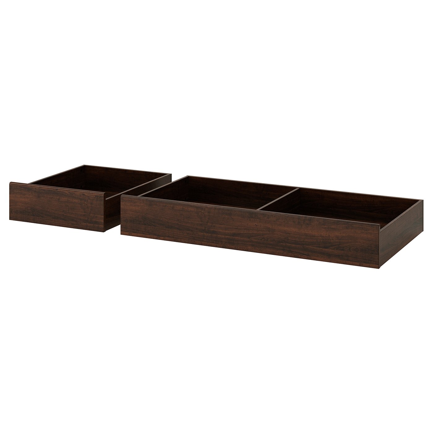 SONGESAND Bed storage box, set of 2, brown, 200 cm (78 3/4 ")