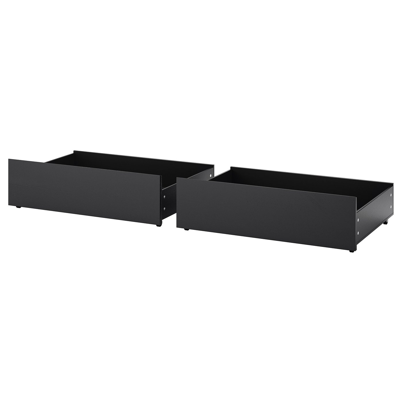 MALM Bed storage box for high bed frame, black-brown, 200 cm (78 3/4 ")