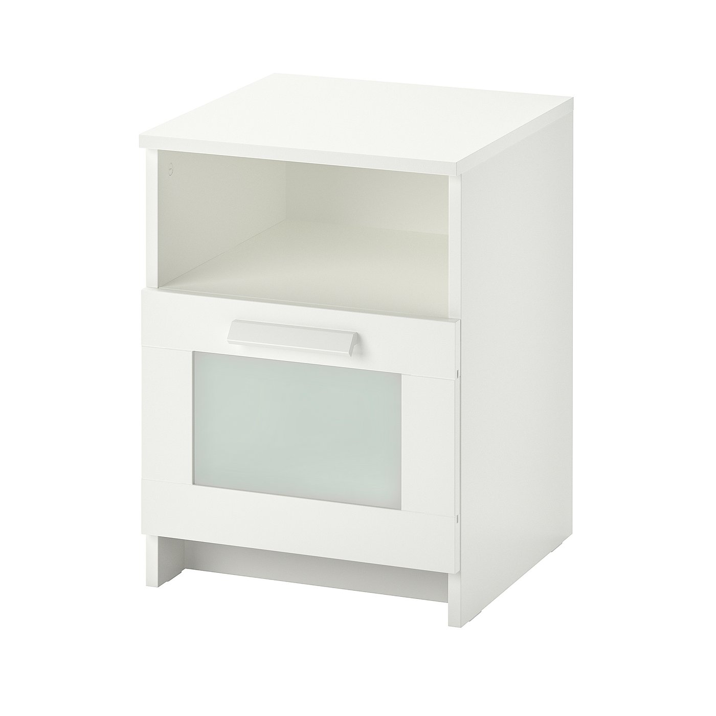BRIMNES Bedside table, white, 39x41x53 cm (15 3/8x16 1/8x20 7/8 ")
