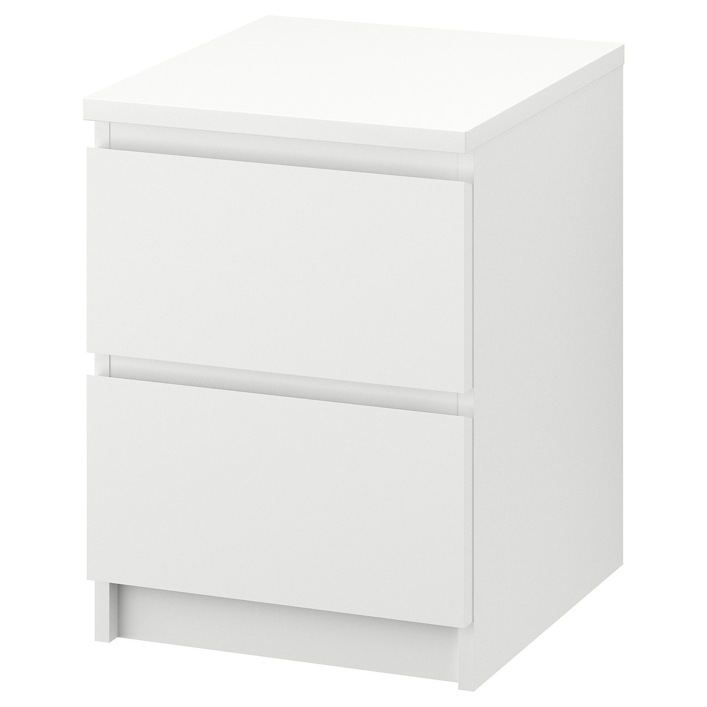 MALM Chest of 2 drawers, white, 40x55 cm (15 7/8x21 5/8 ")