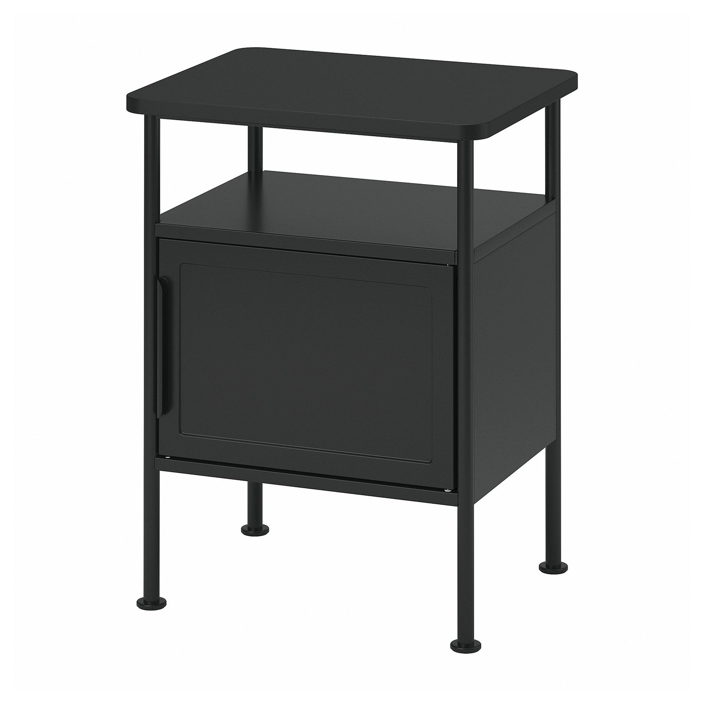 GRÅFJÄLLET Bedside table, anthracite, 45x36x59 cm (17 3/4x14 1/8x23 1/4 ")