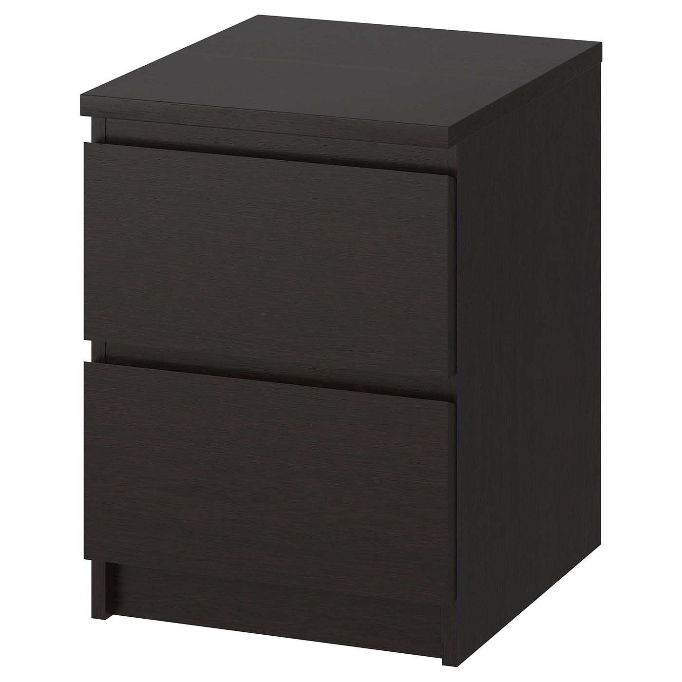 MALM Chest of 2 drawers, black-brown, 40x55 cm (15 3/4x21 5/8 ")