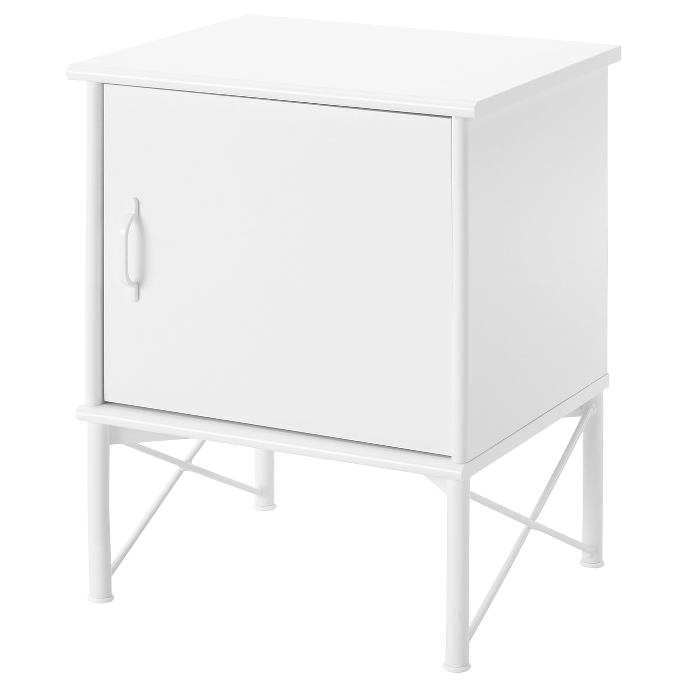 MUSKEN Bedside table, white, 45x58 cm (17 3/4x22 7/8 ")