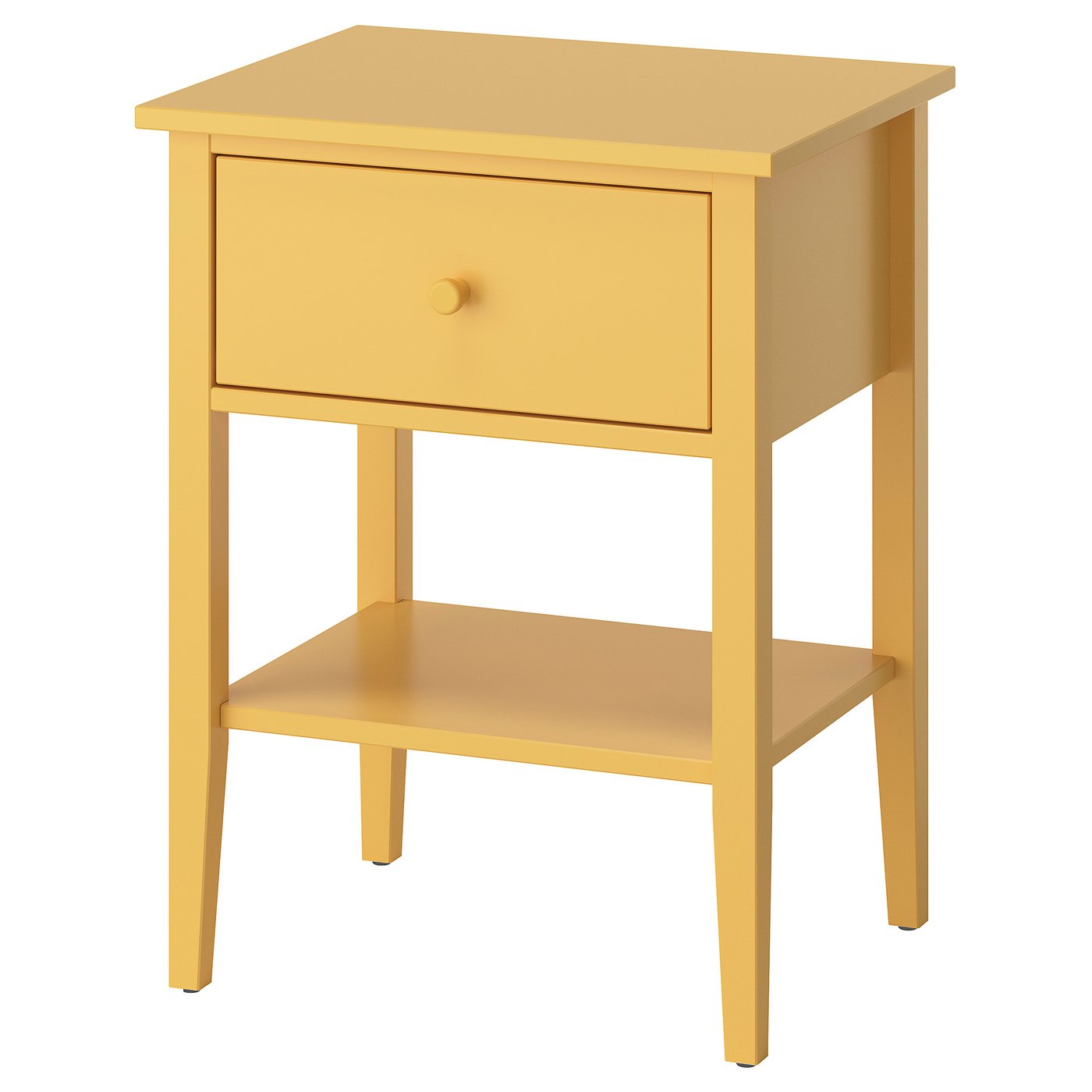 GULLABERG Bedside table, yellow/with 1 drawer with shelf, 53x43x69 cm (20 7/8x16 7/8x27 1/8 ")