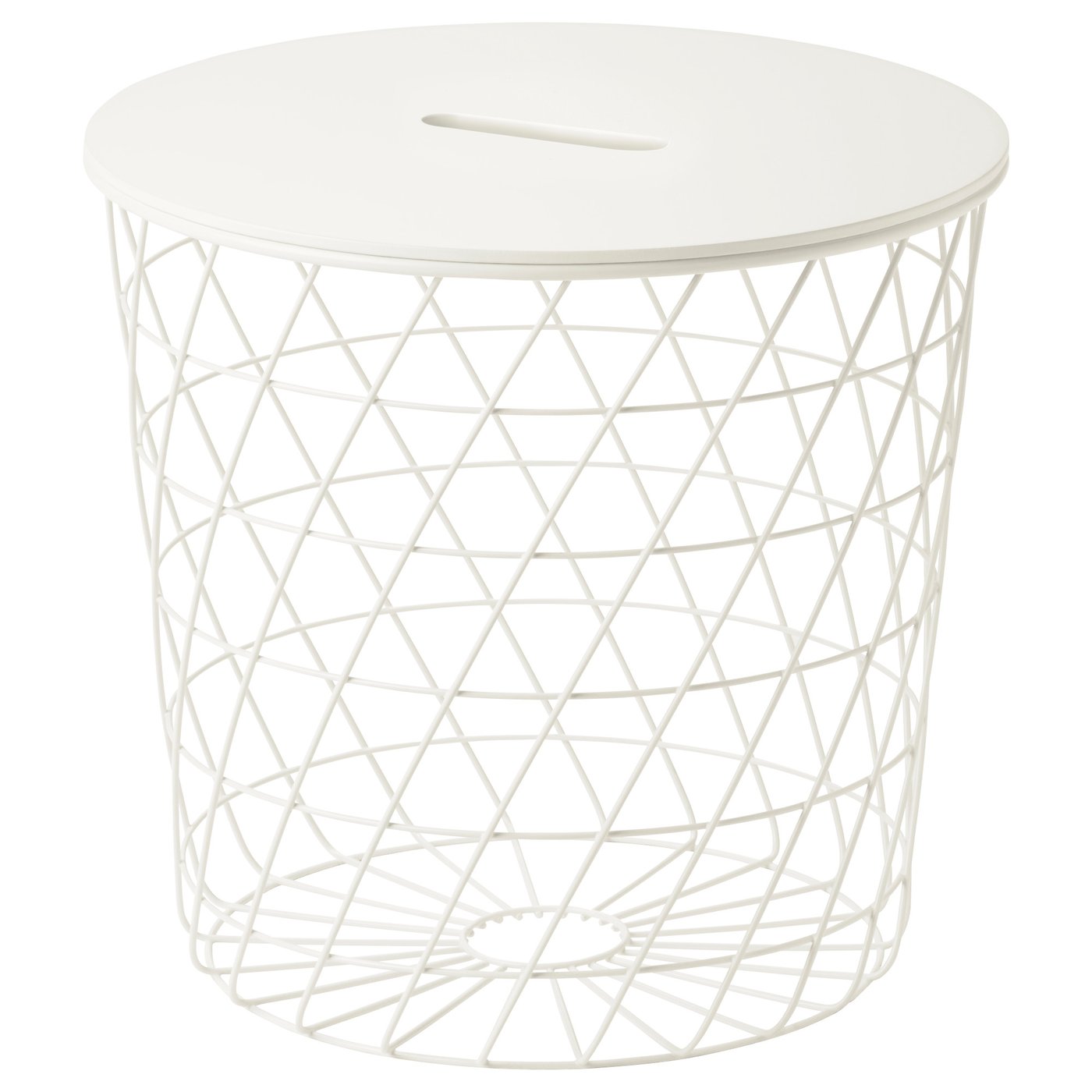 KVISTBRO Storage table, white, 44 cm (17 3/8 ")