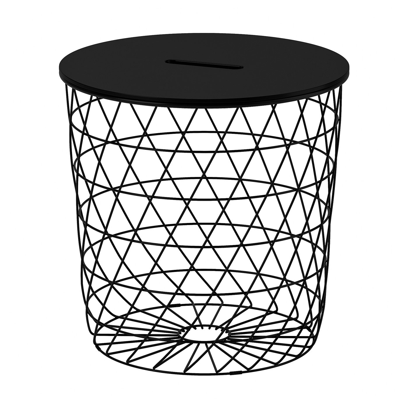 KVISTBRO Storage table, black, 44 cm (17 3/8 ")
