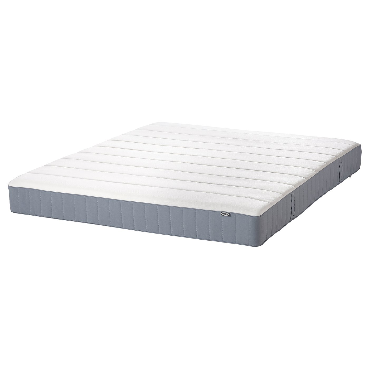 VESTERÖY Pocket sprung mattress, extra firm/light blue, 140x200 cm (55 1/8x78 3/4 ")