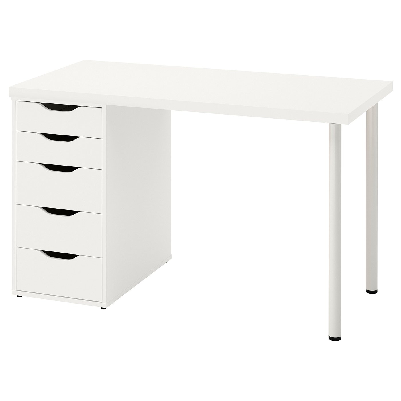LAGKAPTEN / ALEX Desk, white, 120x60 cm (47 1/4x23 5/8 ")