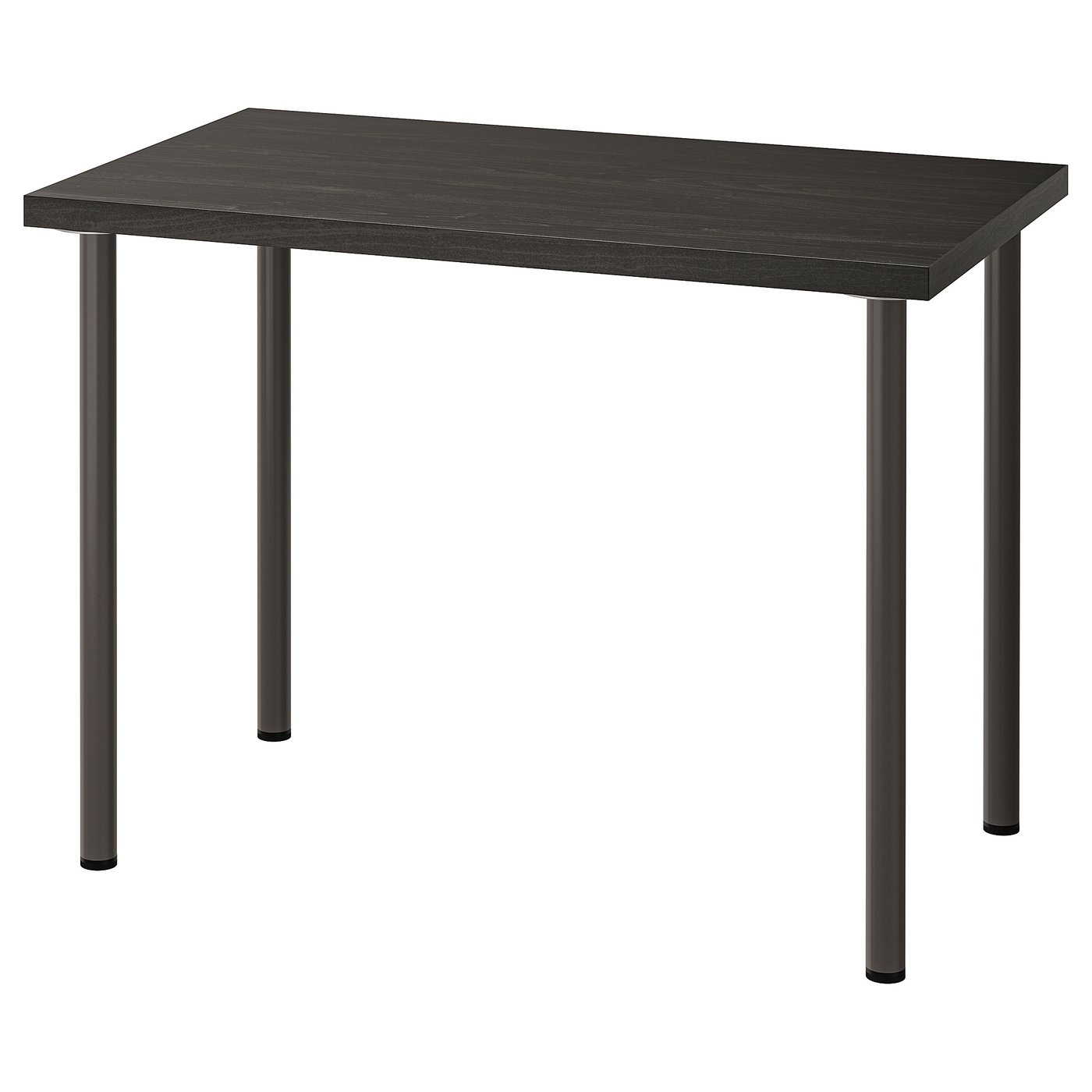 LINNMON / ADILS Desk, black-brown/dark grey, 100x60 cm (39 3/8x23 5/8 ")