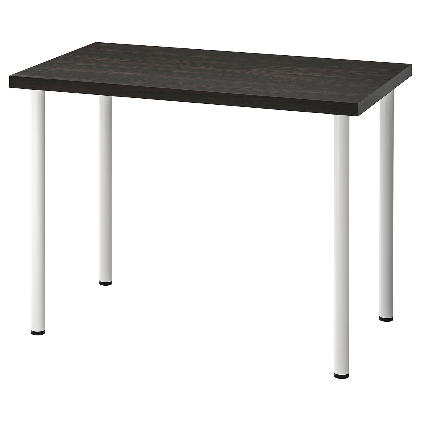 LINNMON / ADILS Desk, black-brown/white, 100x60 cm (39 3/8x23 5/8 ")