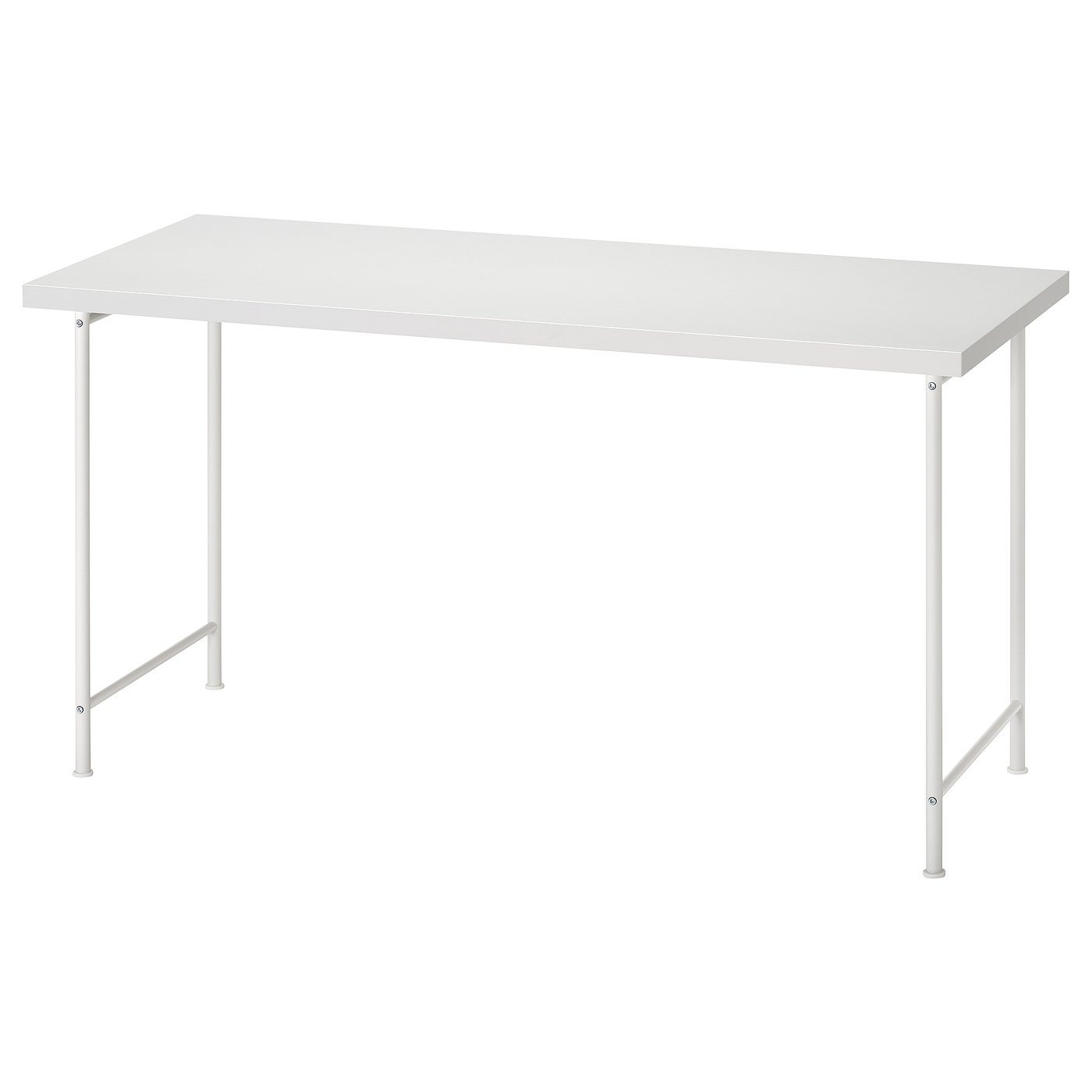 LAGKAPTEN / SPÄND Desk, white, 140x60 cm (55 1/8x23 5/8 ")