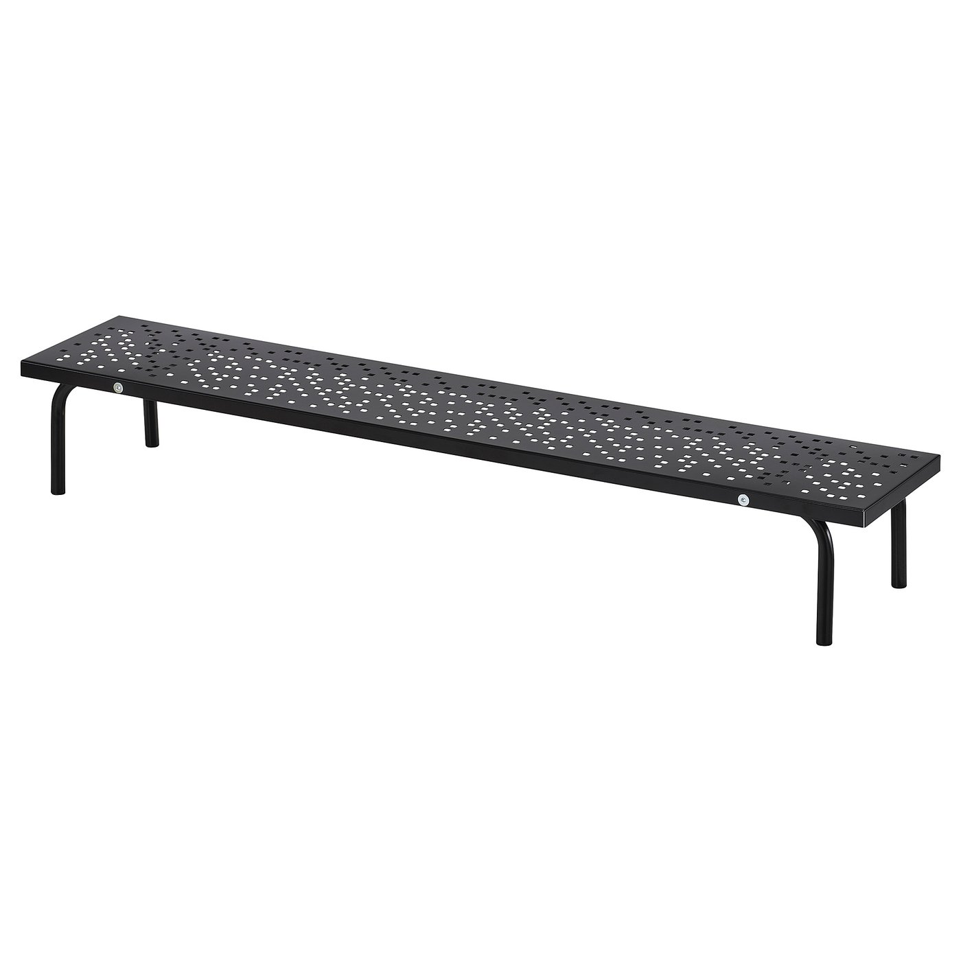 LÅNESPELARE Monitor stand, black, 97x19 cm (38 ¼x7 ½ ")