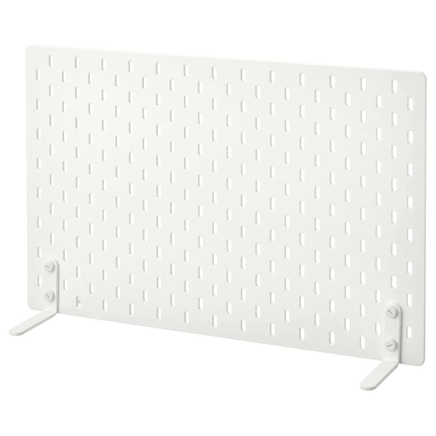 SKÅDIS Freestanding peg board, white, 56x37 cm (22x14 ½ ")