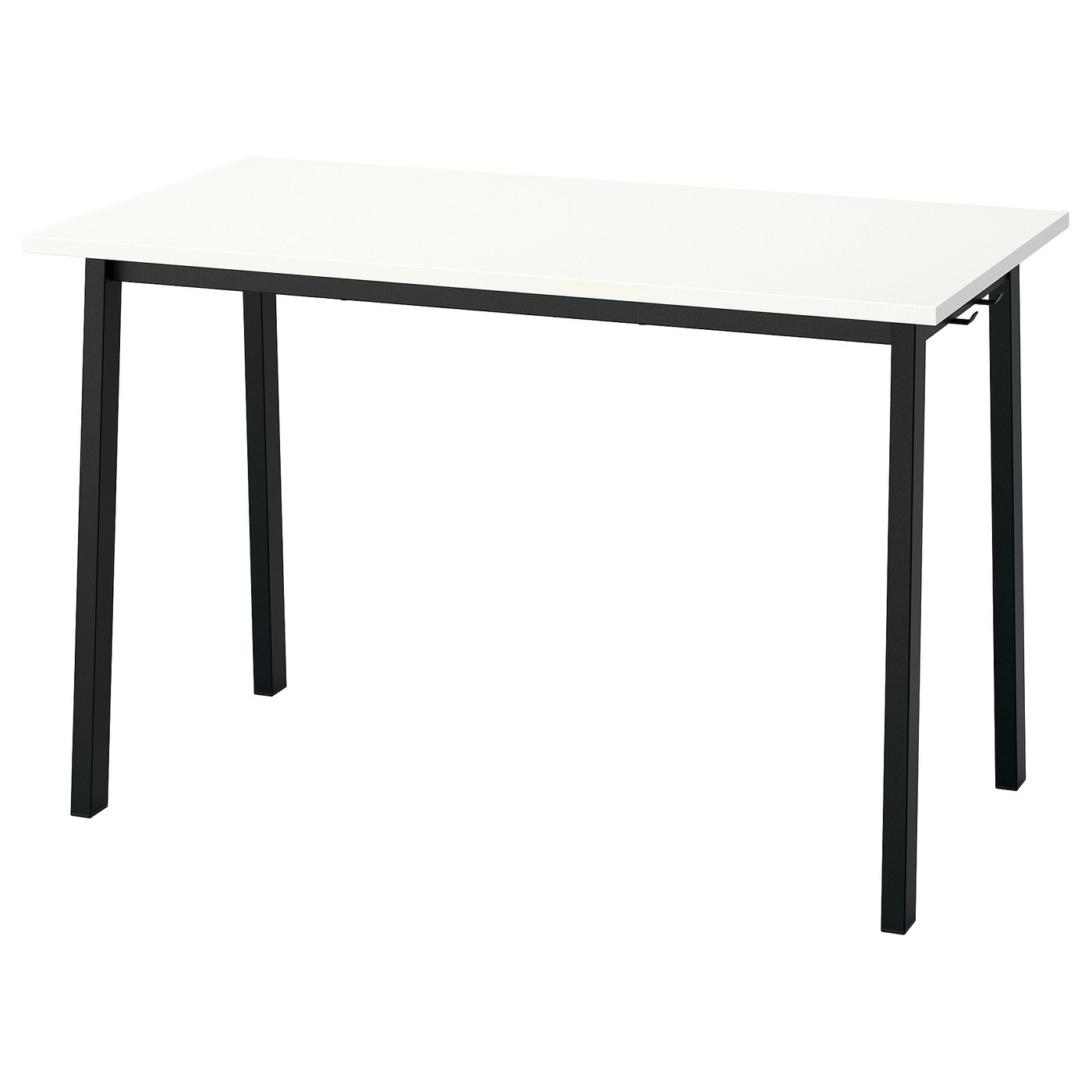 MITTZON Conference table, white/black, 120x68x75 cm (47 1/4x26 3/4x29 1/2 ")